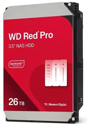 WD Red Pro WD260KFGX - Pevný disk - Enterprise - 26 TB - interní - 3.5" - SATA 6Gb/s - 7200 ot/min. - vyrovnávací pamet: 512 MB
