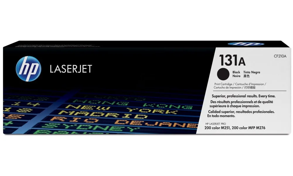 HP 131A - Černá - originální - LaserJet - kazeta s barvivem (CF210A) - pro LaserJet Pro 200 M251n, 200 M251nw, 200 M276nw, MFP M276n, MFP M276nw