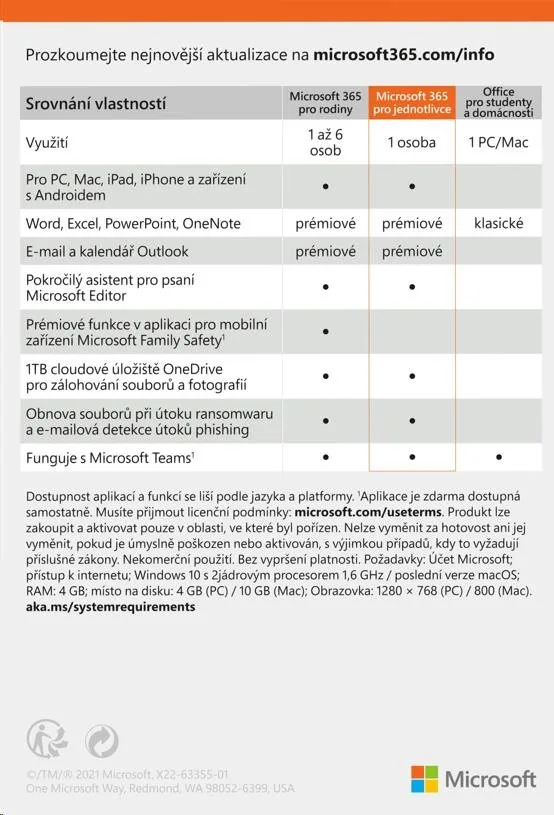 Microsoft 365 Personal FY25H2 Mac/Win, 1rok, SK