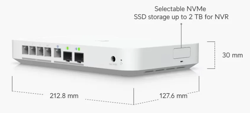 Ubiquiti UniFi Cloud Gateway Fiber - Brána - 2.5GbE, 10GbE - spravování cloudem - desktop
