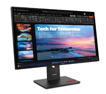 Lenovo ThinkVision T27qd-40 - LED monitor - 27" - 2560 x 1440 QHD @ 120 Hz - IPS - 350 cd/m? - 1500:1 - 4 ms - HDMI, DisplayPort, USB-C - černá eclipse - s ThinkVision MC 60 monitor webcam