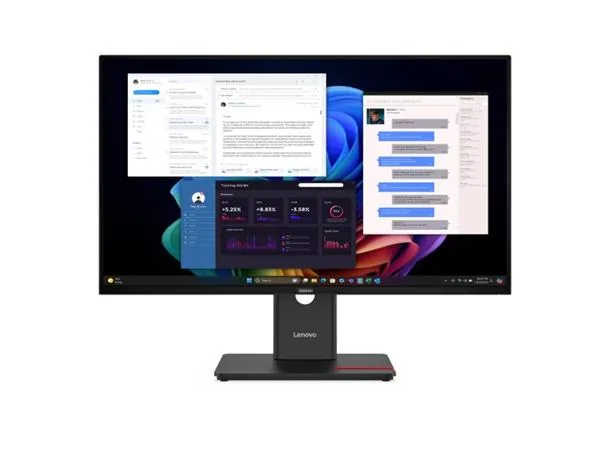 Lenovo ThinkVision T27UD-40 - LED monitor - 27" - 3840 x 2160 4K @ 60 Hz - IPS - 350 cd/m? - 1500:1 - HDR10 - 4 ms - HDMI, DisplayPort, USB-C - černá eclipse - s ThinkVision MC 60 monitor webcam