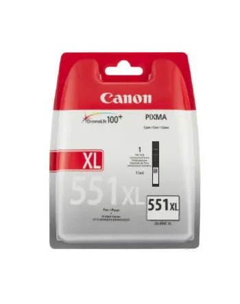 Canon CLI-551BK XL - Vysoká výtěžnost - černá - originální - inkoustový zásobník - pro PIXMA iP8750, iX6850, MG5550, MG5650, MG5655, MG6450, MG6650, MG7150, MG7550, MX725, MX925