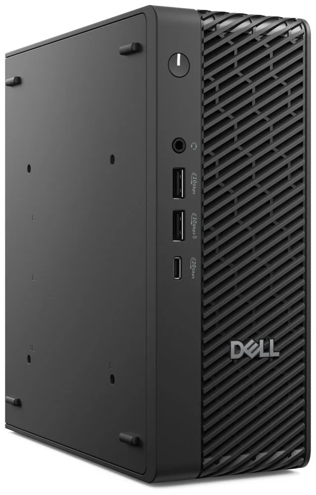 Dell Pro Max Micro FCM2250 - AI PC - mikro Core Ultra 7 265 / až 5.3 GHz - vPro - RAM 32 GB - SSD 1 TB - SED, NVMe, TLC - RTX A1000 - Gigabit Ethernet, Bluetooth, IEEE 802.11ax (Wi-Fi 6), IEEE 802.11be (Wi-Fi 7) - Win 11 Pro - monitor: žádný - černá - s 3