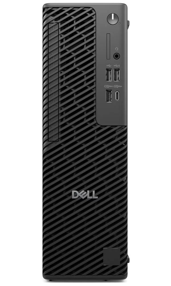 Dell Pro Max Slim FCS1250 - AI PC - štíhlý desktop Core Ultra 7 265 / až 5.3 GHz - vPro - RAM 16 GB - SSD 512 GB - SED, NVMe, TLC, Class 40 - Intel Graphics - Gigabit Ethernet - Win 11 Pro - monitor: žádný - černá, černá (klávesnice) - s 3 roky ProSupport