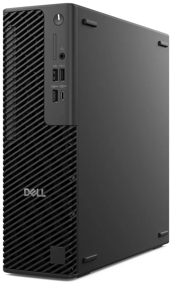 Dell Pro Max Slim FCS1250 - AI PC - štíhlý desktop Core Ultra 7 265 / až 5.3 GHz - vPro - RAM 16 GB - SSD 512 GB - SED, NVMe, TLC, Class 40 - Intel Graphics - Gigabit Ethernet - Win 11 Pro - monitor: žádný - černá, černá (klávesnice) - s 3 roky ProSupport