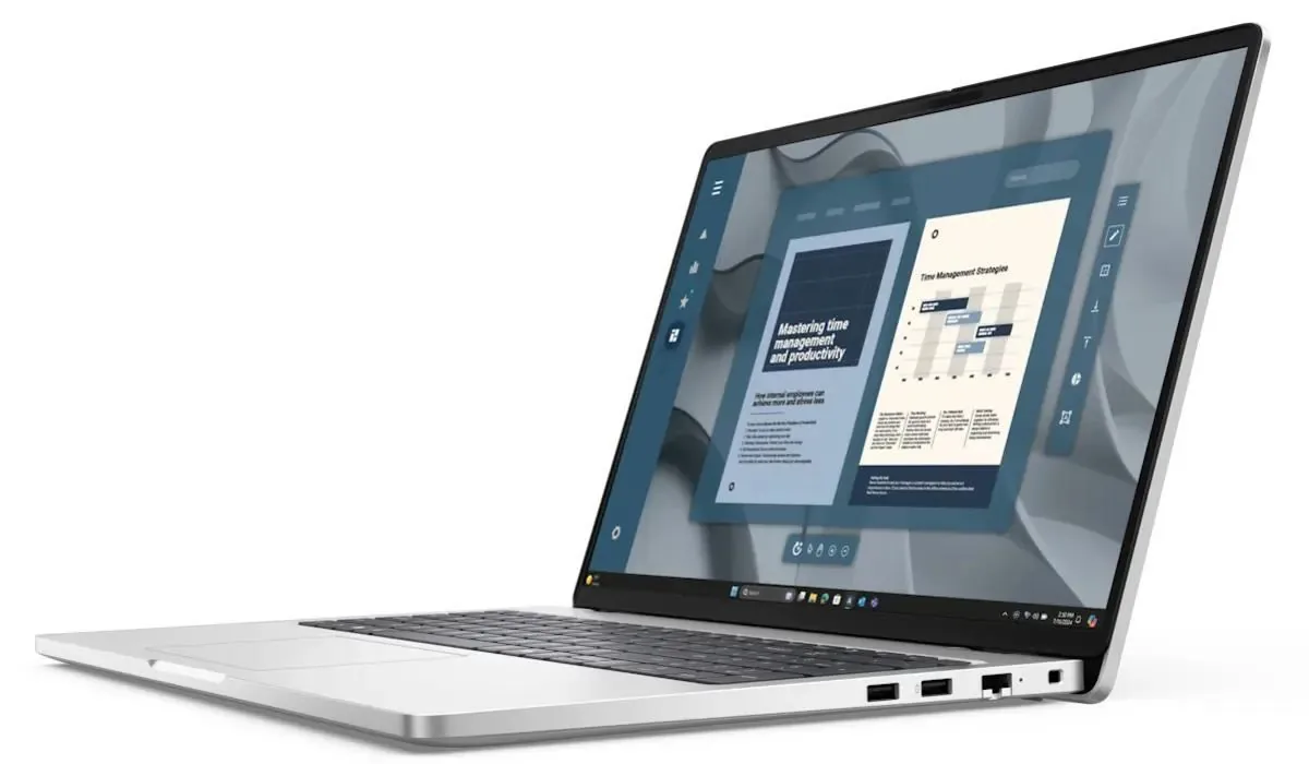 Dell Pro 16 PC16255 - Copilot+ PC, AI PC - AMD Ryzen AI 5 PRO - 340 / až 4.8 GHz - Win 11 Pro - Radeon 840M - 16 GB RAM - 512 GB SSD NVMe - 16" IPS 1920 x 1200 (Full HD Plus) - Gigabit Ethernet - Wi-Fi 6E - platinová stříbrná - BTP - s 3 roky ProSupport