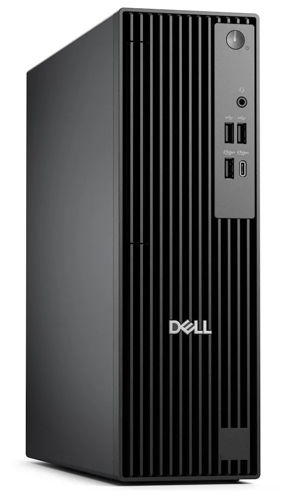 Dell Pro Slim QCS1250 - AI PC - štíhlý desktop Core i3 i3-14100 / až 4.7 GHz - RAM 16 GB - SSD 512 GB - NVMe - UHD Graphics 730 - Gigabit Ethernet - Win 11 Pro - monitor: žádný - černá - BTP - s 3 roky služby ProSupport na místě do dalšího pracovního dne