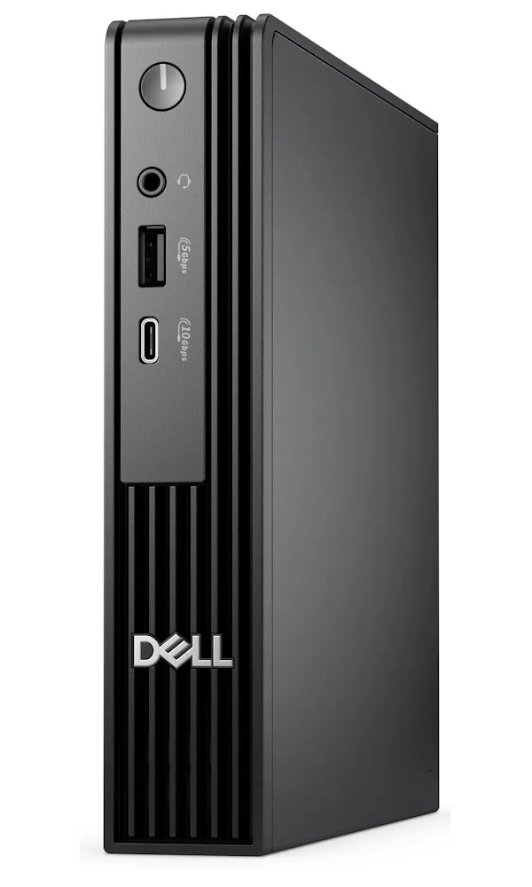 Dell Pro Micro QCM1250 - AI PC - mikro Core Ultra 5 235T / až 5 GHz - RAM 8 GB - SSD 512 GB - NVMe - Intel Graphics - Gigabit Ethernet, Bluetooth, IEEE 802.11ax (Wi-Fi 6E) - Win 11 Pro - monitor: žádný - černá - BTP - s 3 roky ProSupport