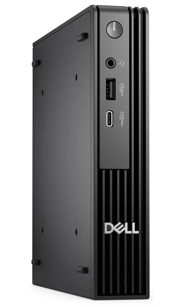 Dell Pro Micro QCM1250 - AI PC - mikro Core i3 i3-14100T / až 4.4 GHz - RAM 8 GB - SSD 512 GB - NVMe - UHD Graphics 730 - Gigabit Ethernet, Bluetooth, IEEE 802.11ax (Wi-Fi 6E) - Win 11 Pro - monitor: žádný - černá - BTP - s 3 roky ProSupport