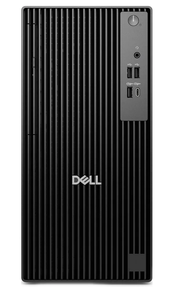 Dell Pro Tower QCT1250 - AI PC - věž Core i3 i3-14100 / až 4.7 GHz - RAM 8 GB - SSD 512 GB - NVMe - DVD SuperMulti - UHD Graphics 730 - Gigabit Ethernet - Win 11 Pro - monitor: žádný - černá - BTP - s 3 roky služby ProSupport na místě do dalšího pracovníh