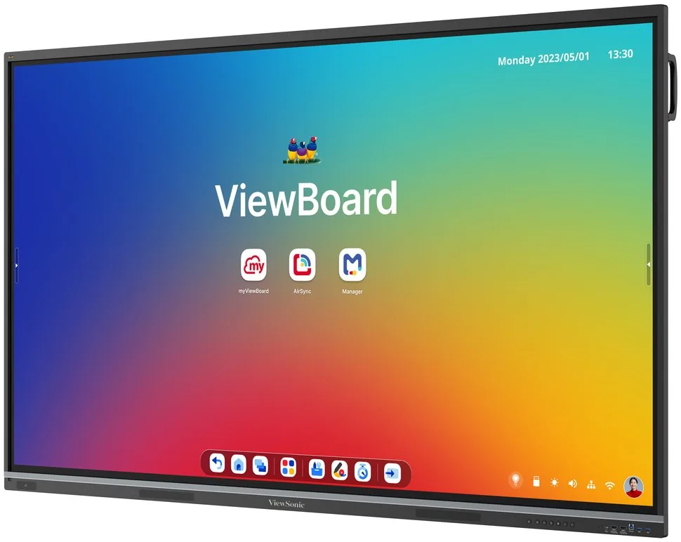 ViewSonic dotykový panel IFP8651 4K 86" Android 14 EDLA, 50 Multi touch,400nits,16G RAM 128GB,OPS slot,HDMI,VGA, DP,USB