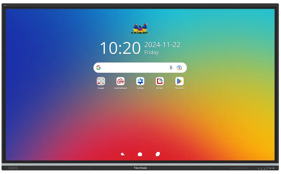 ViewSonic dotykový panel IFP8651 4K 86" Android 14 EDLA, 50 Multi touch,400nits,16G RAM 128GB,OPS slot,HDMI,VGA, DP,USB