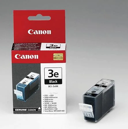 Canon originální ink BCI3eBK, black, 500str., 4479A002, Canon BJ-C6000, 6100, S400, 450, C