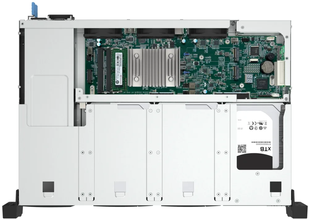 QNAP TS-855eU-RP-8G (2,8GHz, 8GB RAM, 8x SATA, 2x 2,5GbE, 2x M.2 NVMe, 2x PCIe, malá hloubka)