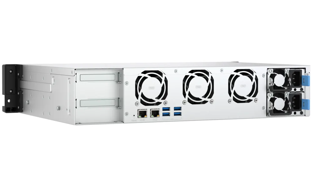 QNAP TS-855eU-RP-8G (2,8GHz, 8GB RAM, 8x SATA, 2x 2,5GbE, 2x M.2 NVMe, 2x PCIe, malá hloubka)