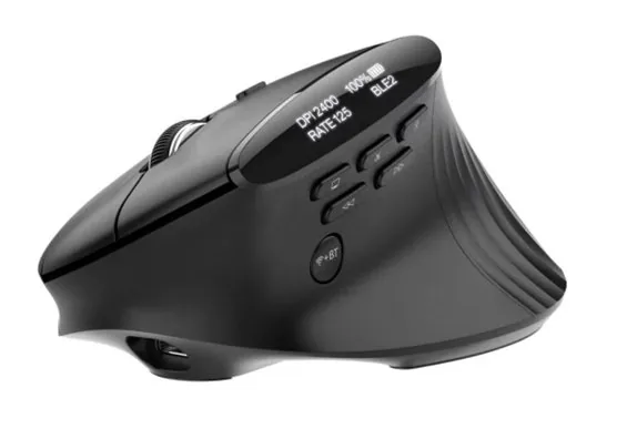 Acer Smart Fit/Vertikální/Optická/Pro praváky/8 000 DPI/USB+BT/Černá