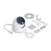 Ubiquiti UniFi AI Turret - Síťová bezpečnostní kamera - otočná - venkovní - vandal / weatherproof / tamper-proof - barevný (Den a noc) - 8 MP - 3840 x 2160 - 4K - pevné ohnisko - audio - GbE - PoE Plus