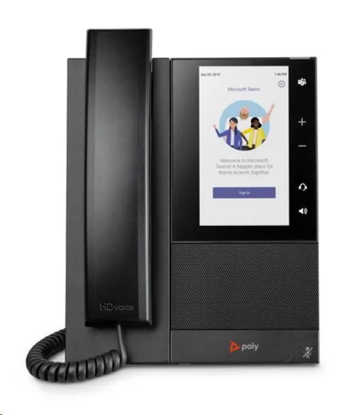 HP Poly CCX 505 - Pro Microsoft Teams - telefon VoIP - SIP, SDP, RTCP, RTP, SRTP