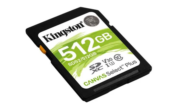 Kingston Canvas Select Plus - Pametová karta flash - 1 TB - Video Class V30 / UHS-I U3 / Class10 - SDXC UHS-I