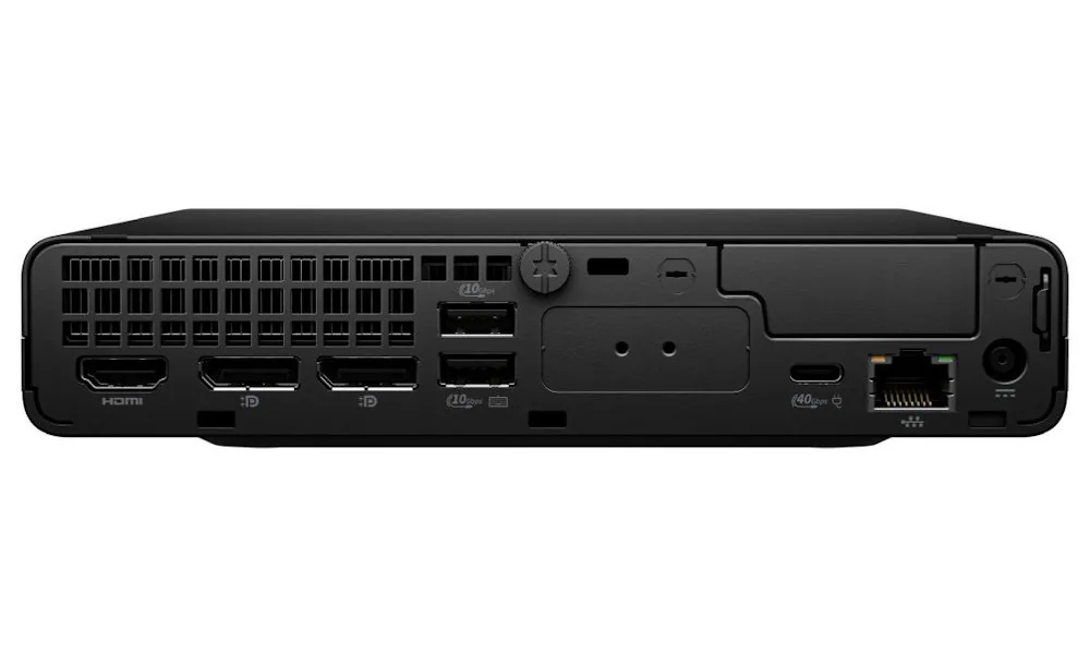 HP EliteDesk 8 G1a - Mini Ryzen 5 Pro 215 / až 4.7 GHz - RAM 16 GB - SSD 512 GB - NVMe - Radeon 740M - Gigabit Ethernet, IEEE 802.11ax (Wi-Fi 6E), Bluetooth 5.3 - Win 11 Pro - monitor: žádný - černý konektor - Smart Buy - s HP 3 roky podpora PC na místě d