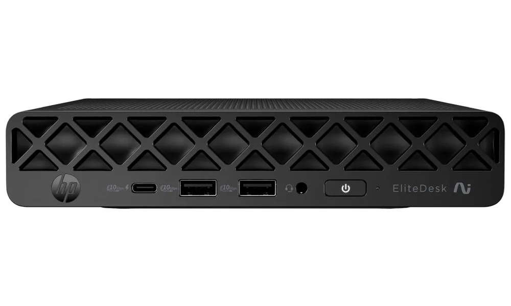 HP EliteDesk 8 G1a Next Gen AI PC - AI PC - mini Ryzen AI 7 350 / až 5 GHz - RAM 32 GB - SSD 1 TB - NVMe - Radeon 860M - Gigabit Ethernet, IEEE 802.11ax (Wi-Fi 6E), Bluetooth 5.3 - Win 11 Pro - monitor: žádný - klávesnice: česká/slovenská - černý konektor