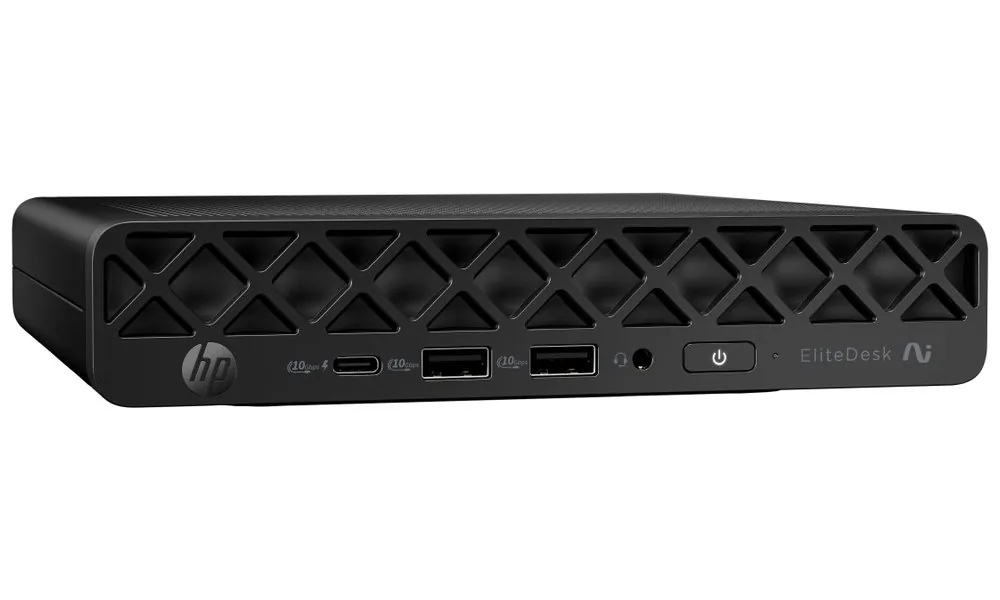 HP EliteDesk 8 G1a Next Gen AI PC - AI PC - mini Ryzen AI 7 350 / až 5 GHz - RAM 32 GB - SSD 1 TB - NVMe - Radeon 860M - Gigabit Ethernet, IEEE 802.11ax (Wi-Fi 6E), Bluetooth 5.3 - Win 11 Pro - monitor: žádný - klávesnice: česká/slovenská - černý konektor