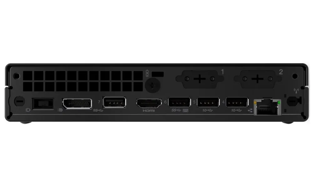 Lenovo ThinkCentre M70q Gen 6 13A4 - AI PC - tiny Core Ultra 7 265T / až 5.3 GHz - vPro Enterprise - RAM 32 GB - SSD 1 TB - TCG Opal Encryption, NVMe - Intel Graphics - Gigabit Ethernet, IEEE 802.11ax (Wi-Fi 6E), Bluetooth 5.3 - Win 11 Pro - monitor: žádn