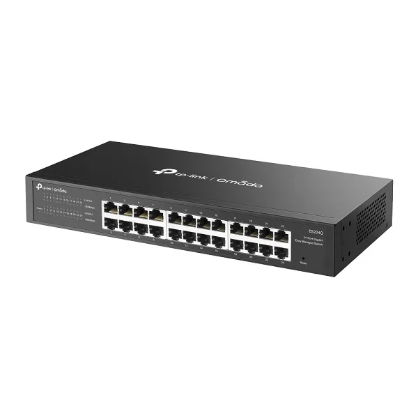 TP-Link Omada ES224G V1.6 - Přepínač - řízený - 24 x 10/100/1000Base-T - Lze montovat do rozvaděče, desktop