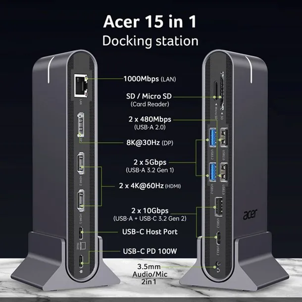 Acer 15in1 USB Type-C Universal Mini-dock