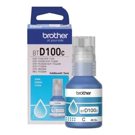Brother BTD100C - 48.8 ml - Vysoká kapacita - azurová - originální - závesný box - doplnení inkoustu - pro Brother DCP-T530DW, DCP-T730DW, MFC-T930DW