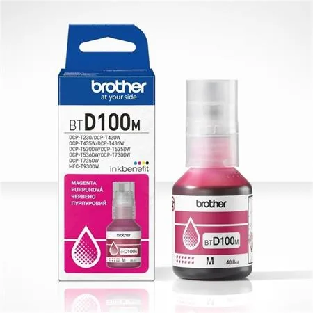 Brother BTD100M - 48.8 ml - Vysoká kapacita - purpurová - originální - závesný box - doplnení inkoustu - pro Brother DCP-T530DW, DCP-T730DW, MFC-T930DW