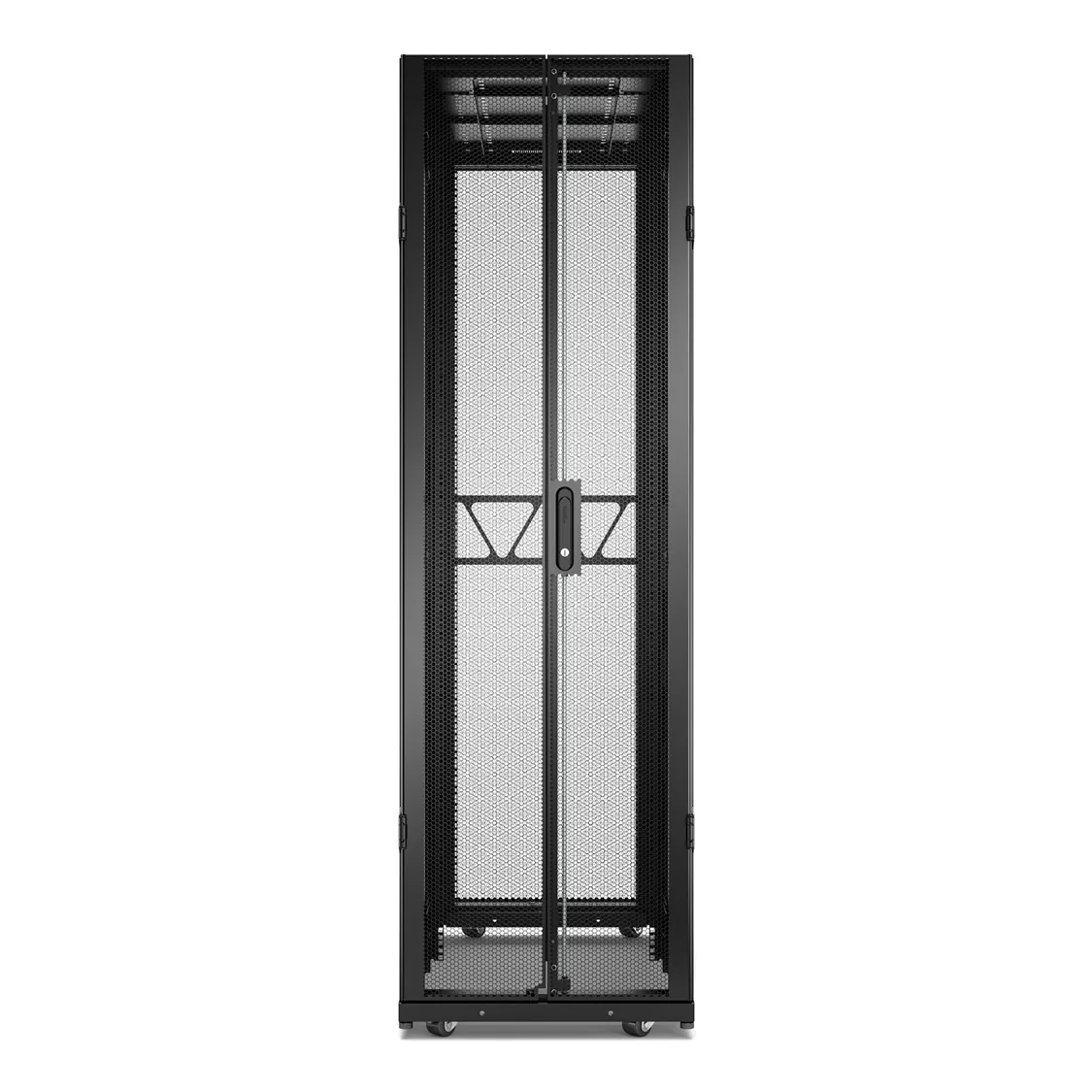 APC NetShelter SX Gen 2 - Rozvaděč stojanový skříň - 1991H x 600W x 1200D mm, s bočnicemi - podlahové provedení - černá - 42U - 19" - kompatibilní s TAA - pro P/N: SMT1000RM1U, SMT750RM1U, SRTL10KRM4UT, SRTL5KRM2UI-HW, SRTL5KRM2UT-HW, SRTL8KRM4UT
