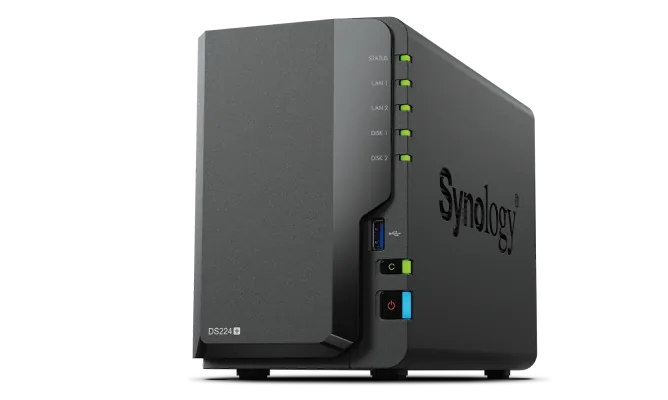 Synology Disk Station DS225+ - Server NAS - SATA 6Gb/s - RAID 0, 1, JBOD - RAM 2 GB - Gigabit Ethernet / 2.5 Gigabit Ethernet - iSCSI podpora