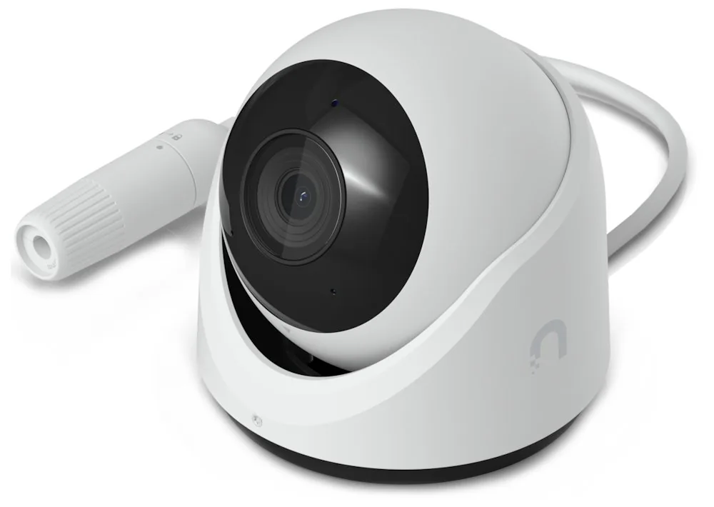 Ubiquiti UniFi Protect G6 - Síťová bezpečnostní kamera - otočná - interiérový, venkovní - odolná vůči povětrnostním vlivům - barevný (Den a noc) - 8 MP - 3864 x 2180 - 4K - pevné ohnisko - audio - DC 37 - 57 V / PoE