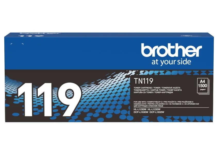 Brother originální toner TN119, black, 1500str.
