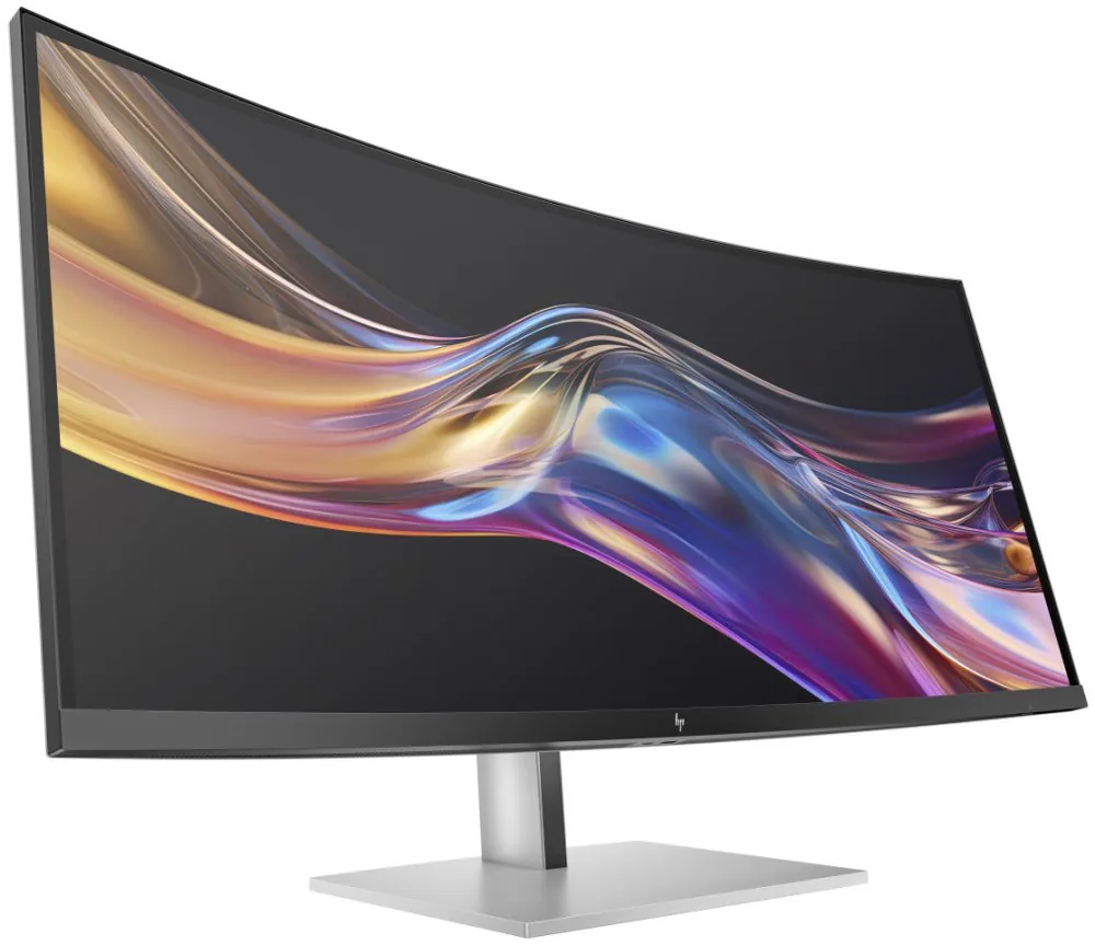 HP 738pu - Series 7 Pro - LED monitor - zakřivená - 38" (37.52" zobrazitelný) - 3840 x 1600 WQHD+ @ 60 Hz - IPS Black - 400 cd/m? - 2000:1 - DisplayHDR 400 - 5 ms - Thunderbolt 4, HDMI, DisplayPort, USB-C - reproduktory - černá, stříbrná