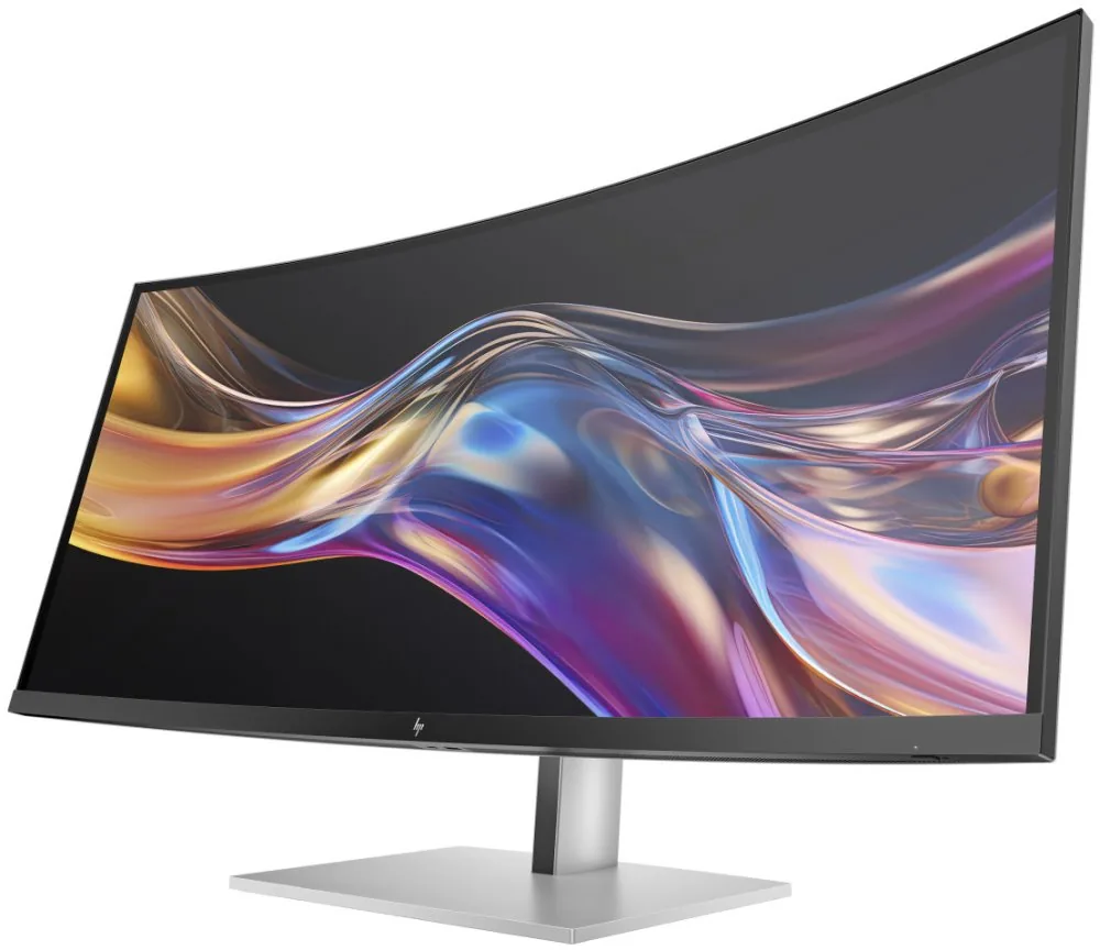 HP 738pu - Series 7 Pro - LED monitor - zakřivená - 38" (37.52" zobrazitelný) - 3840 x 1600 WQHD+ @ 60 Hz - IPS Black - 400 cd/m? - 2000:1 - DisplayHDR 400 - 5 ms - Thunderbolt 4, HDMI, DisplayPort, USB-C - reproduktory - černá, stříbrná