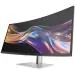 HP 738pu - Series 7 Pro - LED monitor - zakřivená - 38" (37.52" zobrazitelný) - 3840 x 1600 WQHD+ @ 60 Hz - IPS Black - 400 cd/m? - 2000:1 - DisplayHDR 400 - 5 ms - Thunderbolt 4, HDMI, DisplayPort, USB-C - reproduktory - černá, stříbrná