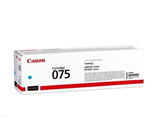 Canon 075 - Azurová - originální - pouzdro - kazeta s barvivem - pro imageCLASS LBP646Cdw, LBP647Cdw, MF662Cdw, MF663Cdw, MF665Cdw