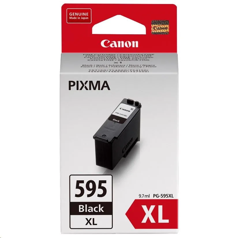 Canon PG-595XL - XL - cerná - originální - závesný box - inkoustová cartridge - pro PIXMA TS6550i