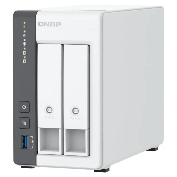 QNAP TS-216G (4core 2,0GHz + NPU, 4GB RAM, 2x SATA, 1x GbE, 1x 2,5GbE, 2x USB 2.0, 1x USB 3.2)