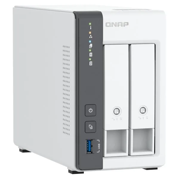 QNAP TS-216G (4core 2,0GHz + NPU, 4GB RAM, 2x SATA, 1x GbE, 1x 2,5GbE, 2x USB 2.0, 1x USB 3.2)