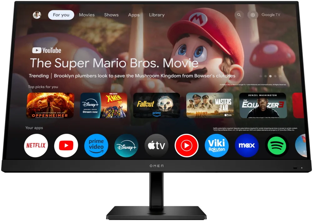 OMEN by HP 31.5 inch UHD 144Hz Smart Gaming Monitor
