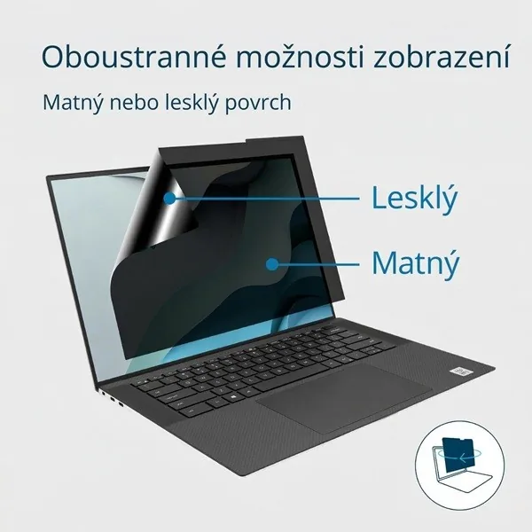 Kensington EQ - Filtr displeje ke zvýšení soukromí - dvoucestné - odstranitelné - lepící, kloubové pásky - 23"