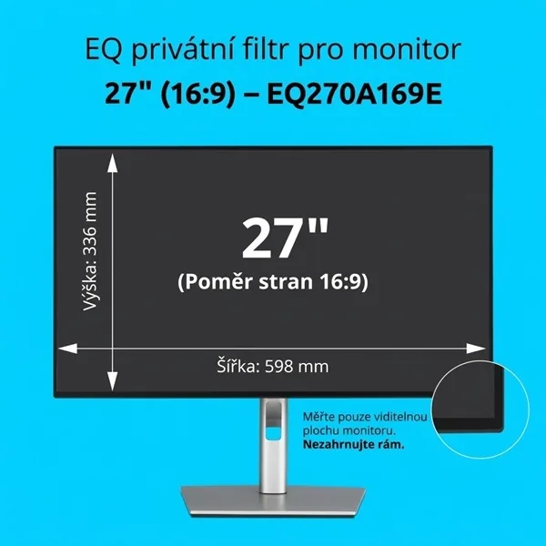 Kensington EQ - Filtr displeje ke zvýšení soukromí - dvoucestné - odstranitelné - lepící, kloubové pásky - 27"