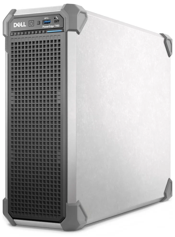 Dell PowerEdge T160 - Server - kompaktní věž 1-směrný - 1 x Xeon 6325P / až 5.2 GHz - RAM 32 GB - SSD 480 GB - G200eW - Gigabit Ethernet - žádný OS - monitor: žádný - černá - BTP - Dell Smart Selection, Dell Smart Value - s 3 roky základní onsite (DE - 1
