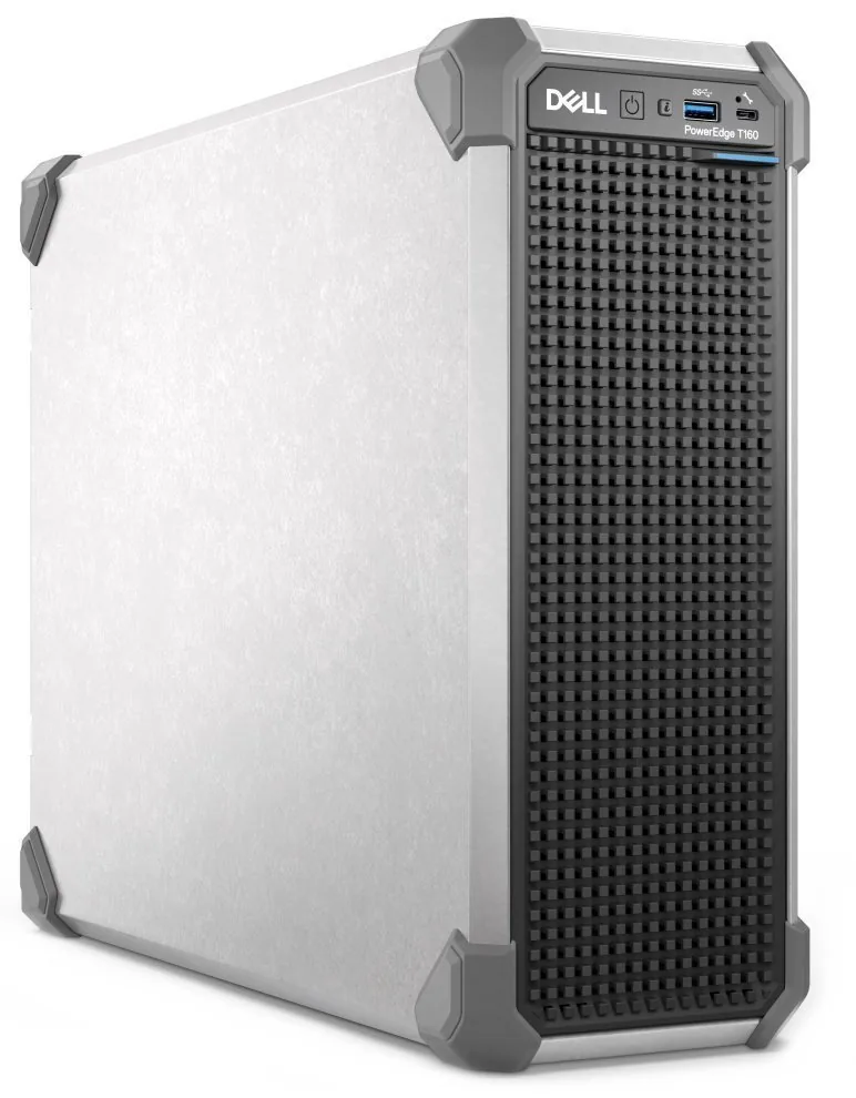 Dell PowerEdge T160 - Server - kompaktní věž 1-směrný - 1 x Xeon 6325P / až 5.2 GHz - RAM 32 GB - SSD 480 GB - G200eW - Gigabit Ethernet - žádný OS - monitor: žádný - černá - BTP - Dell Smart Selection, Dell Smart Value - s 3 roky základní onsite (DE - 1