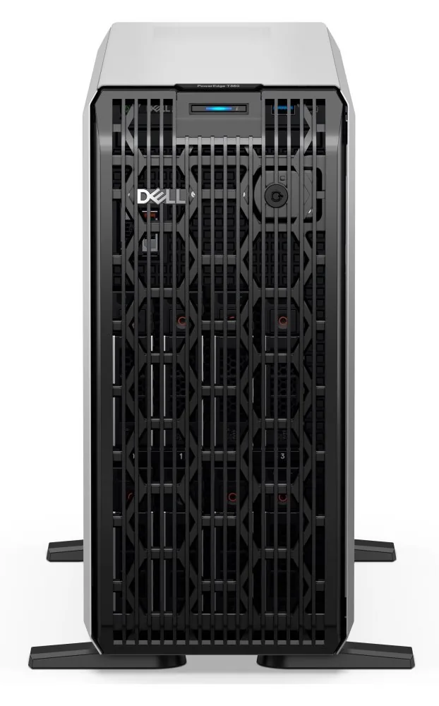 Dell PowerEdge T360 - Server - věž 1-směrný - 1 x Xeon 6333P / až 5.2 GHz - RAM 32 GB - SAS - vyměnitelný za chodu 3.5" zásuvka(y) - SSD 2 x 480 GB - G200eW - Gigabit Ethernet - žádný OS - monitor: žádný - černá - BTP - Dell Smart Selection, Dell Smart Va