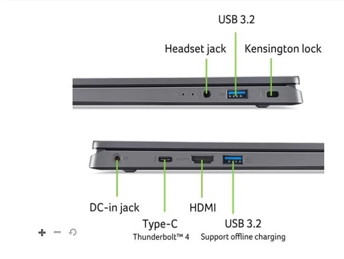 ACER NTB Aspire 17 (A17-51M-96TM),i9-13900H,17.3"FHD,16GB,1TB SSD,Intel Graphics,Linux,Gray